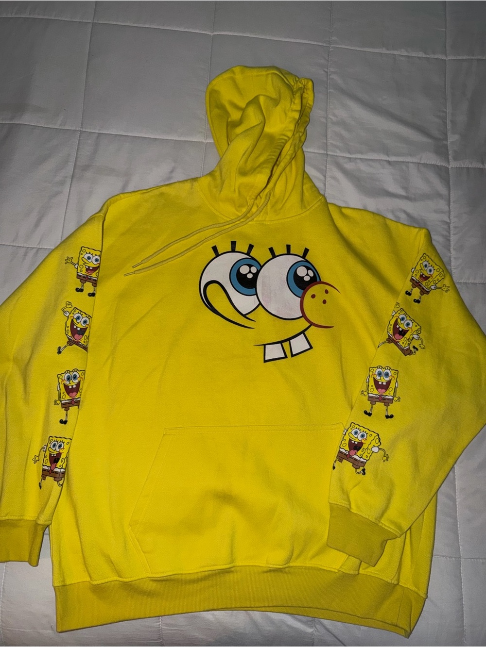 SpongeBob Yellow Graphic Hoodie Sweatshirt 3X